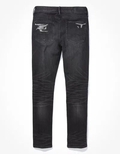 American Eagle Outfitters Ae Airflex+ Patched Slim Jean In Grey