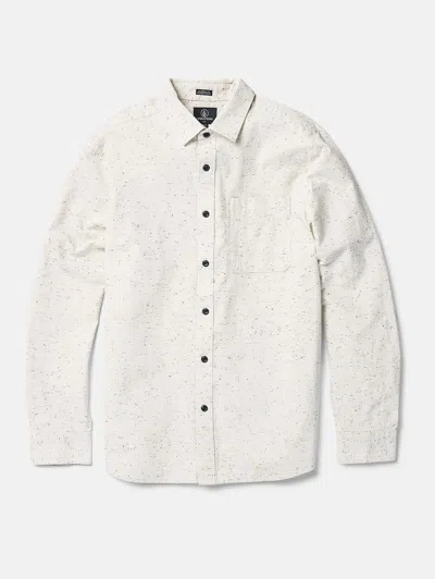 Volcom Date Knight Long Sleeve Shirt - Off White