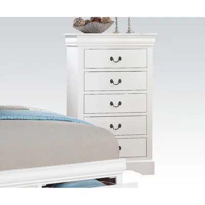Simplie Fun Louis Philippe Iii Chest In White In Animal Print
