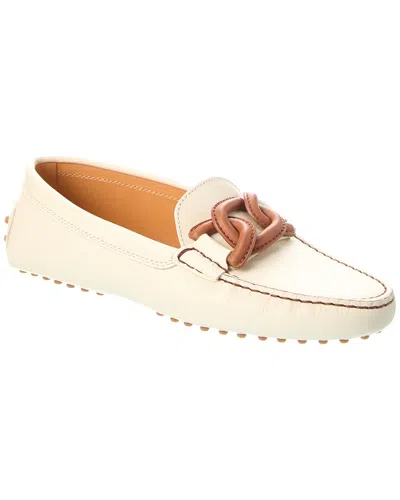 Tod's Gommino Blubble Loafer In White