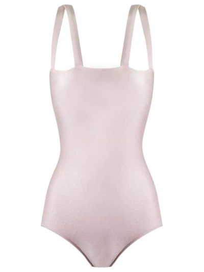 Adriana Degreas Double Strap One-piece Swimsuit In Neutrals