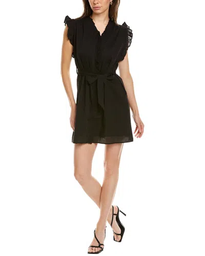Elan Ruffle Mini Dress In Black