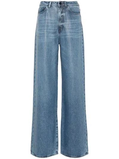 3x1 Flip High-rise Wide-leg Jeans In Blue