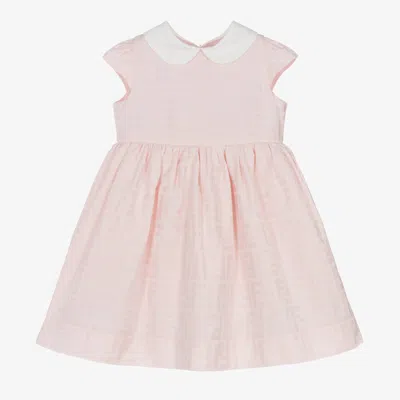 Fendi Baby Girls Pink Cotton Ff Logo Dress