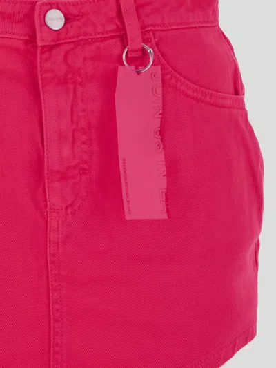 Icon Denim Denim Skirt In Pink