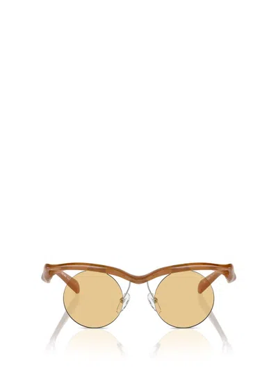 Prada Eyewear Sunglasses In Opal Cognac