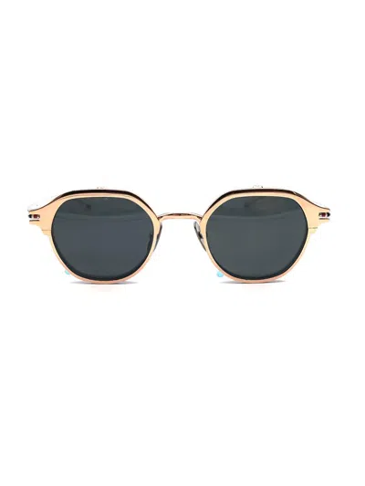 Thom Browne Eyewear Round Frame Sunglasses In Silver