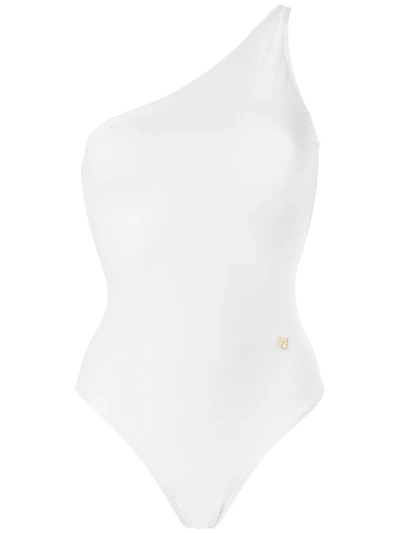 Brigitte One Shoulder Swimsuit In White