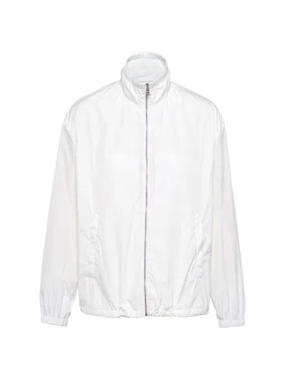 Prada Light Technical Fabric Jacket In White