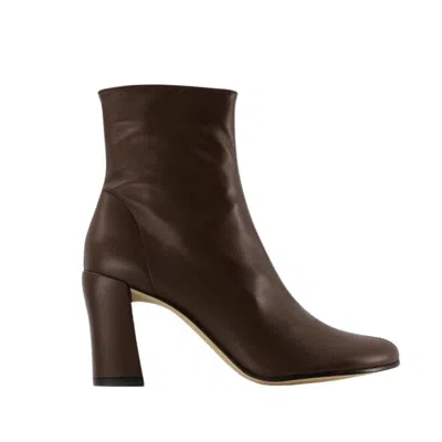 By Far Vlada Ankle Boots -  - Leather - Bear In Brown