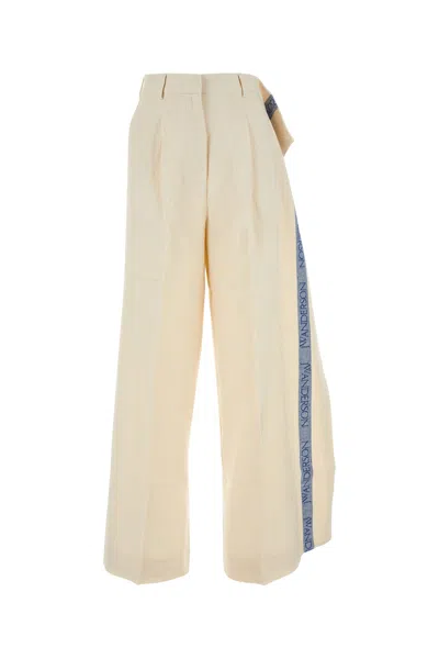 Jw Anderson Trousers In White
