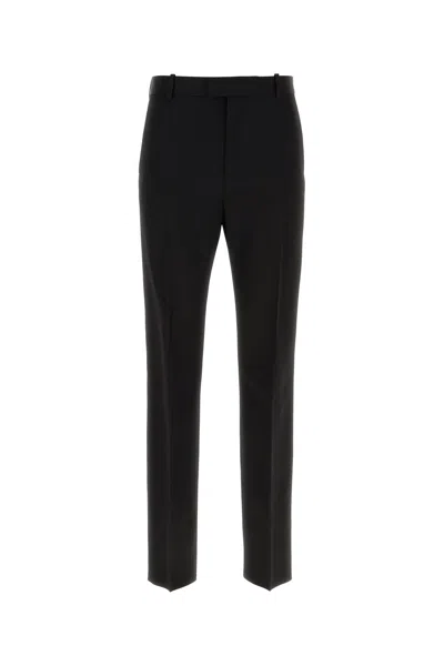 Bottega Veneta Slim Fit Tailored Trousers In Black