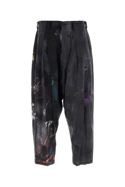 Yohji Yamamoto Trousers In Printed