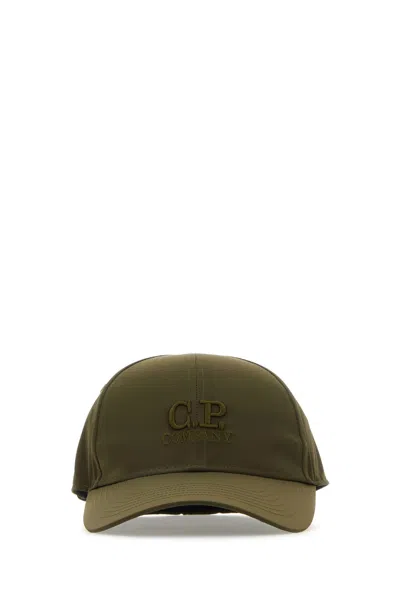C.p. Company Nylon Baseball Cap With Curved Brim And Goggle Detail
