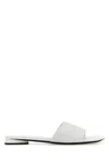 Balenciaga 10mm Dutyfree Shiny Leather Sandals In White