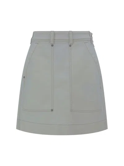 Brunello Cucinelli Monile Skirt In Bianco