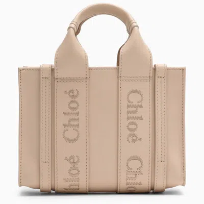 Chloé Woody Small Bag In Pink