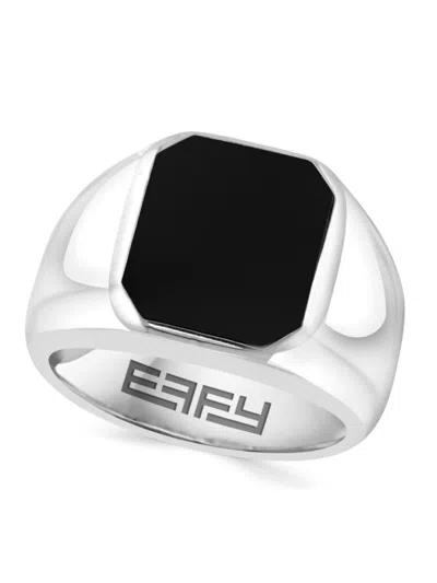 Effy Men's Sterling Silver & Onyx Dome Ring