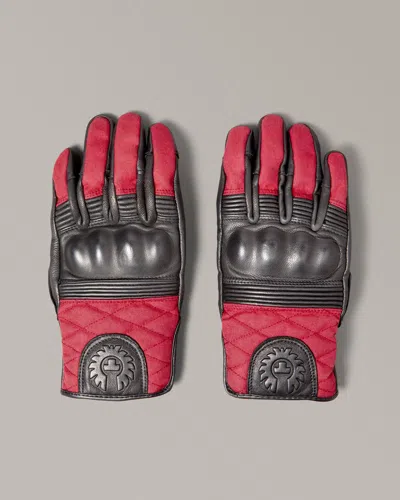 Belstaff Hampstead Glove In Black / Red