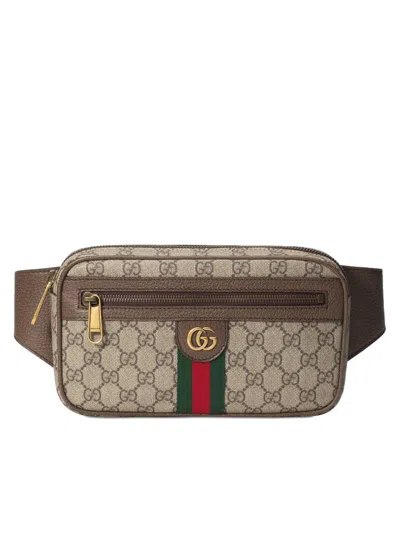 Gucci Leather Ophidia Gg Belt Bag In Multicolour