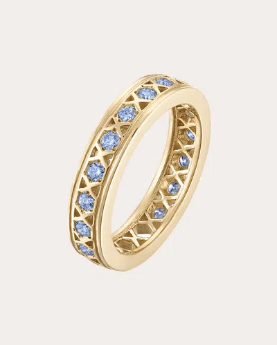 Gigi Ferranti Women's Mosaic Light Blue Sapphire Band Ring 14k Gold