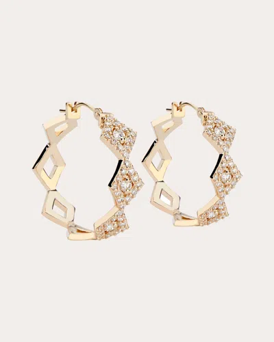 Gigi Ferranti Women's Lucia Diamond Pavé Hoop Earrings In Gold