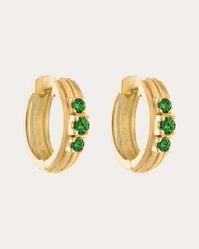 Gigi Ferranti Women's Portofino Tsavorite Garnet Huggie Earrings In Green