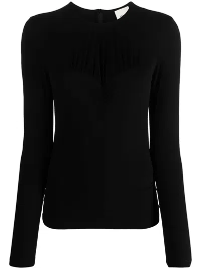 Isabel Marant Bustier-effect Slim-cut Blouse In Black