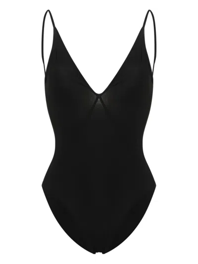 Rick Owens Backless One-piece Swimsuit In Black