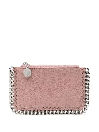 Stella Mccartney Falabella Chain-link Metallic Purse In Toffee
