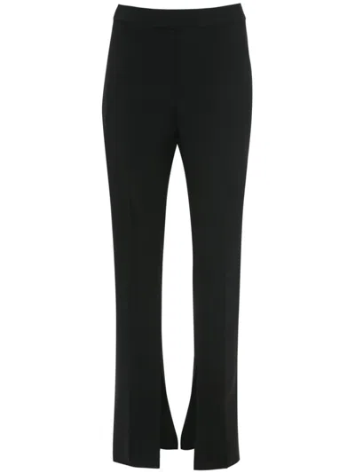 Jw Anderson Straight Trousers With Front Slit Pockets In Black