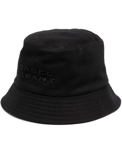 Isabel Marant Haley Logo Hat In Black,black