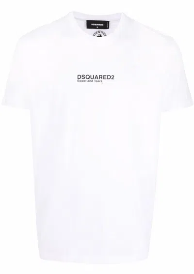 Dsquared2 Logo-print Cotton T-shirtt-shirt In White