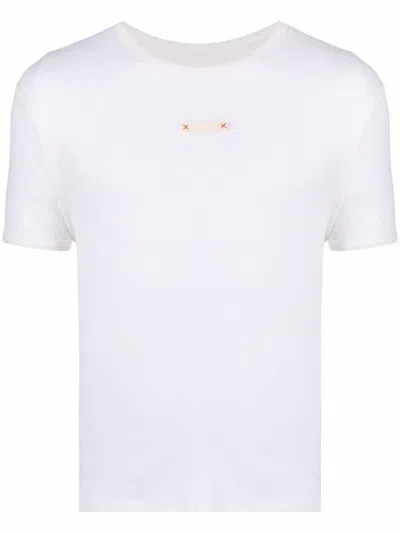Maison Margiela Label-detail T-shirt In Gray