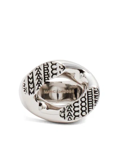 Marc Jacobs The Monogram Signet Ring In Silver