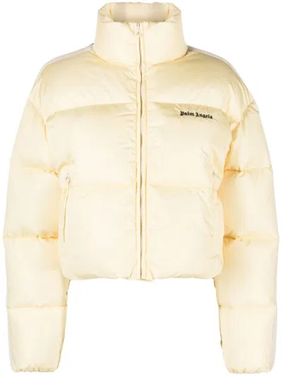 Palm Angels Logo-embroidered Puffer Jacket In Multi-colored