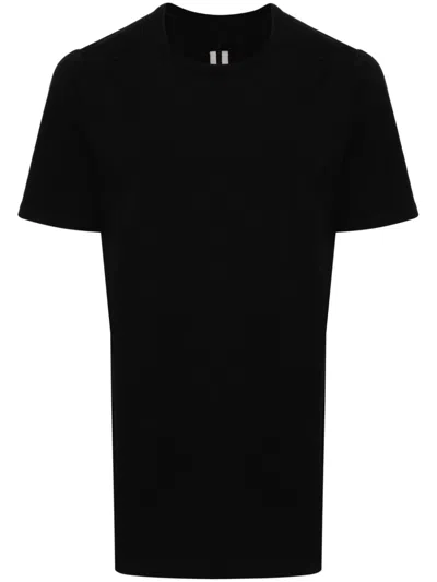 Rick Owens Panelled Cotton T-shirt In Black