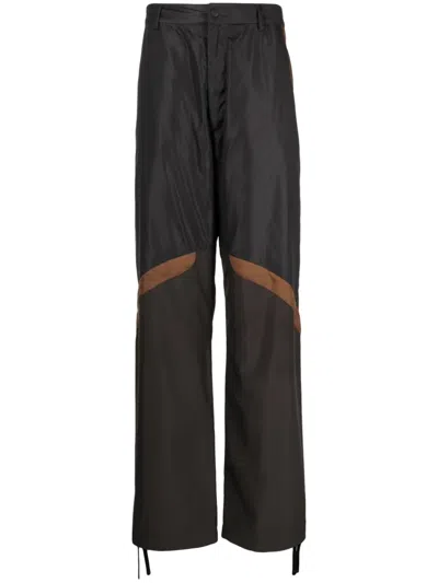 Moncler Panelled Straight-leg Cargo Trousers In Multi-colored