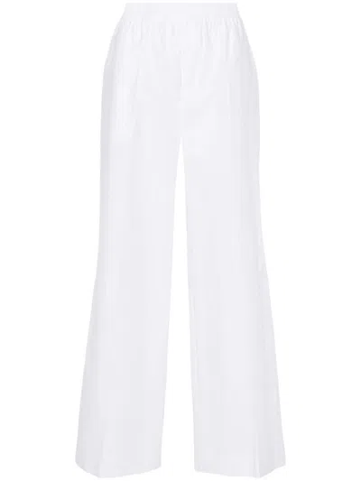 P.a.r.o.s.h Broderie-anglaise Straight-leg Trousers In Testa Di Moro