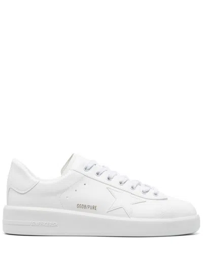 Golden Goose Purestar Faux-leather Sneakers In Optic White
