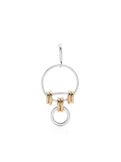 Isabel Marant Stunning Two-tone Drop Earrings In Silver,dore