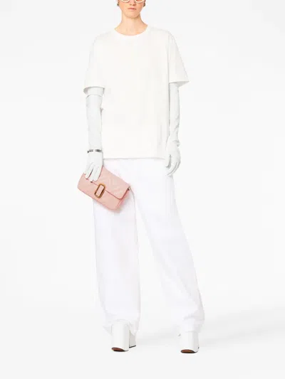 Marc Jacobs The J Marc Leather Shoulder Bag In Pink