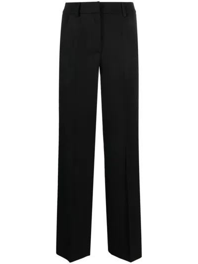 P.a.r.o.s.h Tripped-detail Trousers In Nero