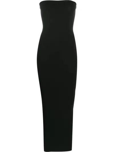 Wolford Black Fatal Maxi Dress In Nude