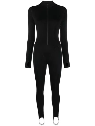 Wolford Wolfrod Thermal Long-sleeve Jumpsuit In Black