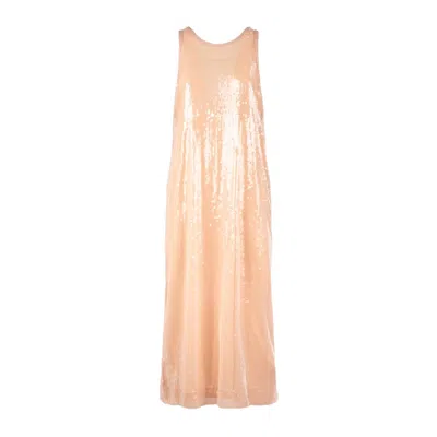 8pm Pink Sequin Long Dress