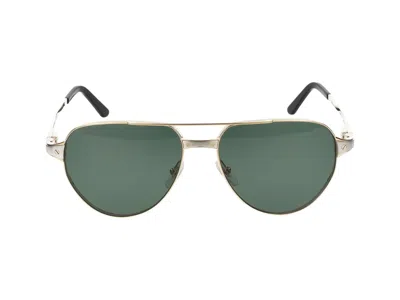 Cartier Sunglasses In Gold Gold Green