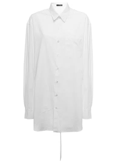 Ann Demeulemeester Elisabeth Cotton-poplin Shirt In White