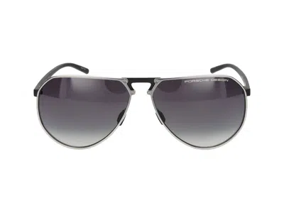Porsche Design Sunglasses In Titanium, Black