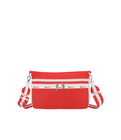 Lesportsac East/west Zipper Bag In Red